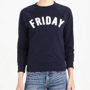 J.Crew FRIDAY Navy Sweatshirt
